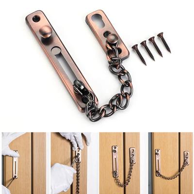 Türkette mit Schloss, Türschloss-Riegelkette, Kindersicherheit, Hausriegel, Schnalle, Schutzschloss, Diebstahlschutz, Hotel-Hardware-Zubehör