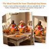 Seasonal Indoor Ornament Thanksgiving Plush Turkey Doll, Stuffed Animal Figurine, Autumn Soft Plushie Harvest Tabletop Decoration for Home Desktop