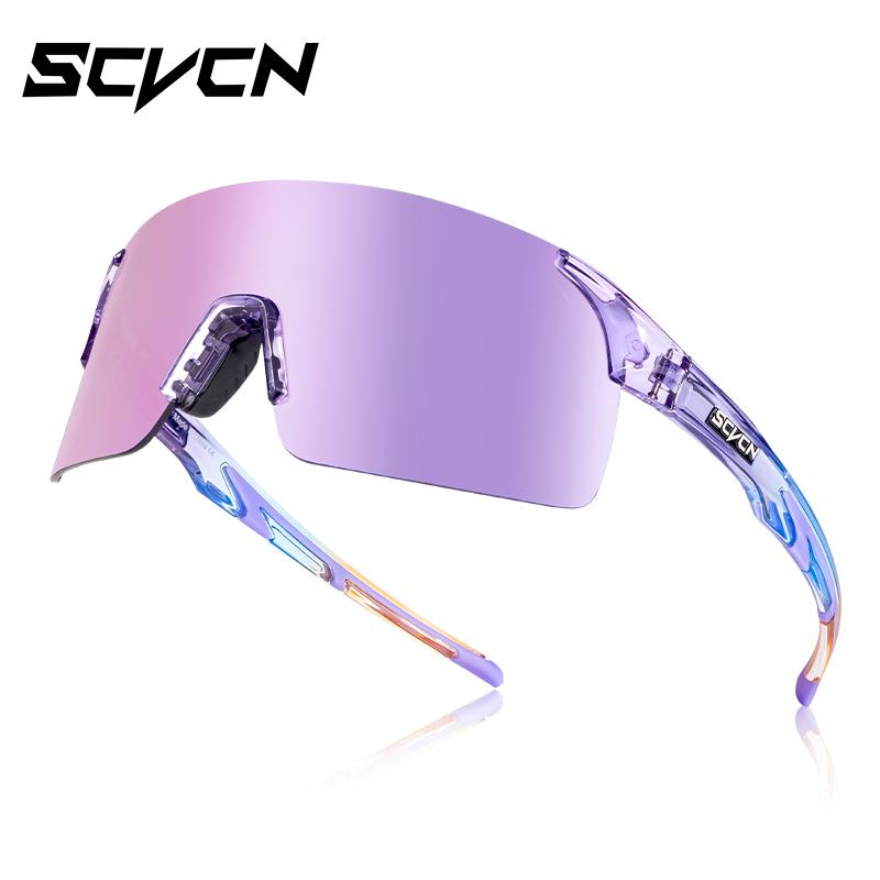Scvcn-Cycling Sunglasses MTB Photochromic Sports Cycling Glasses Goggles Bicycle Mountain Bike Glasses Men's Women Cycle Eyewear