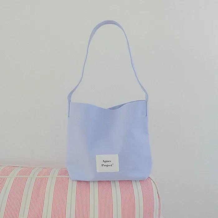[Agnes Project] Peanut Tote Bag (Ver.2)_IceBlue