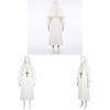 Costume da Suora Cosplay di Halloween in Tessuto Poliestere per Role Play Fantasy