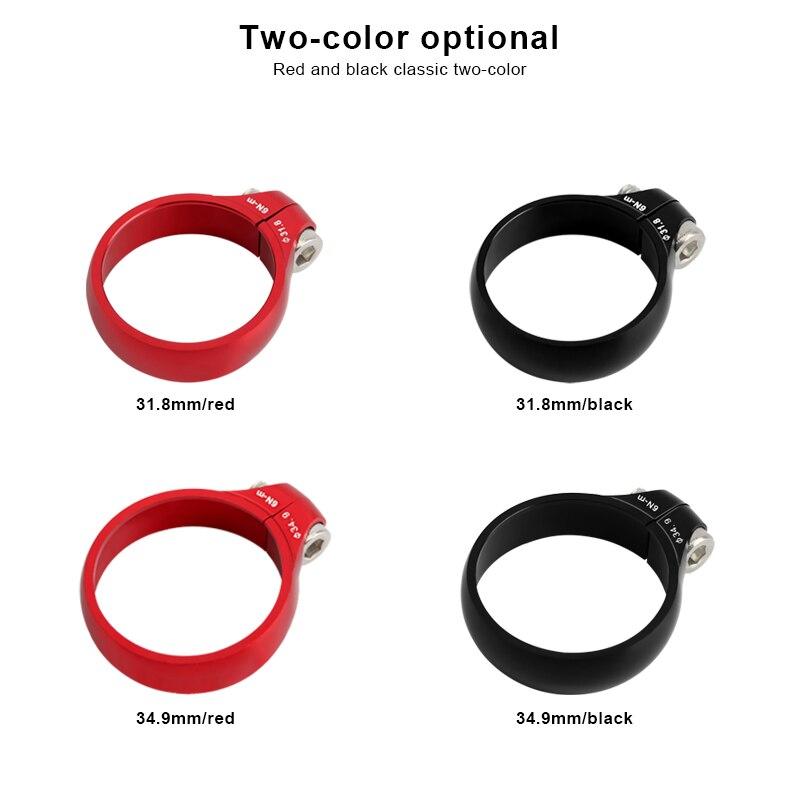 Bicycle Seat Post Clamp 31.8/34.9mm Super Light CNC Aluminum Alloy MTB Road Bike Lock Seatpost Clamp Cycling Accessories