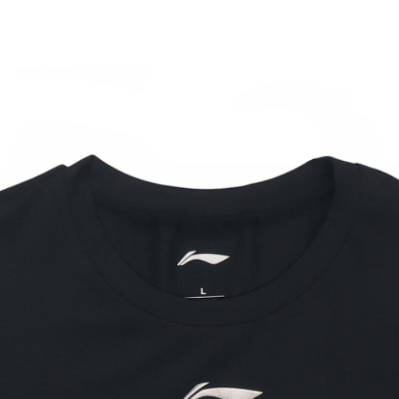 Li-Ning Solid Color Logo Print Training Quick-Dry Long Sleeve Compression Fitness Shirt Men tops YUDV011-1