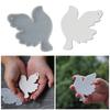 Flexible Silicone Doves Hanging Pendant Molds Hanging Ornament Mold Suitable for Craft Baking Party Decors and Holiday Present