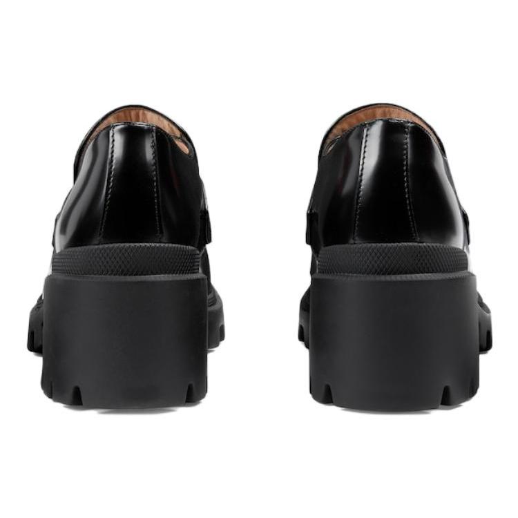 Gucci Womens Interlocking G Loafers 'Black' (women's sizes) Black Loafers 750598 AACAT 1000