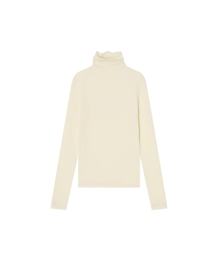 Meibeoyu Lenna Wool Turtleneck T-Shirt _ Ivory