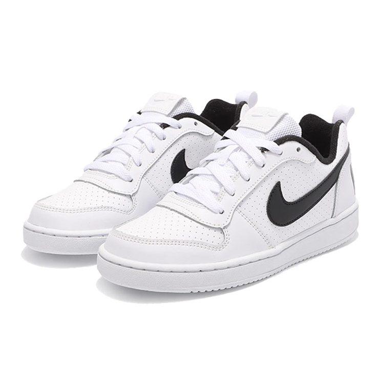 Nike Court Borough Low 'Summit White Black' GS 839985-101