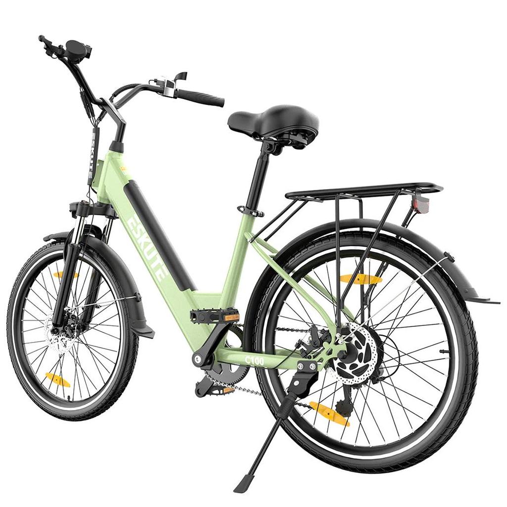 Elektrische Fiets ESKUTE 26" 250W Motor Stads E-bike 36V 13AH Topsnelheid 25Km/u 7 Versnellingen Max. Belasting 120Kg C100 Plus