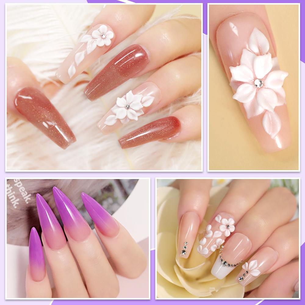 LIMEGIRL Large Capacity Nail Acrylic Liquid Crystal Professional Immersion Engraving Ding Tail Art Extended Acrylic Powder Brush