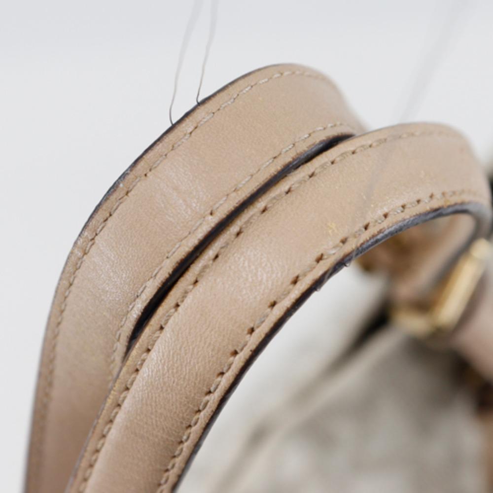 Michael Kors MK Signature Tragetasche offwhite PVC Damen Gebraucht