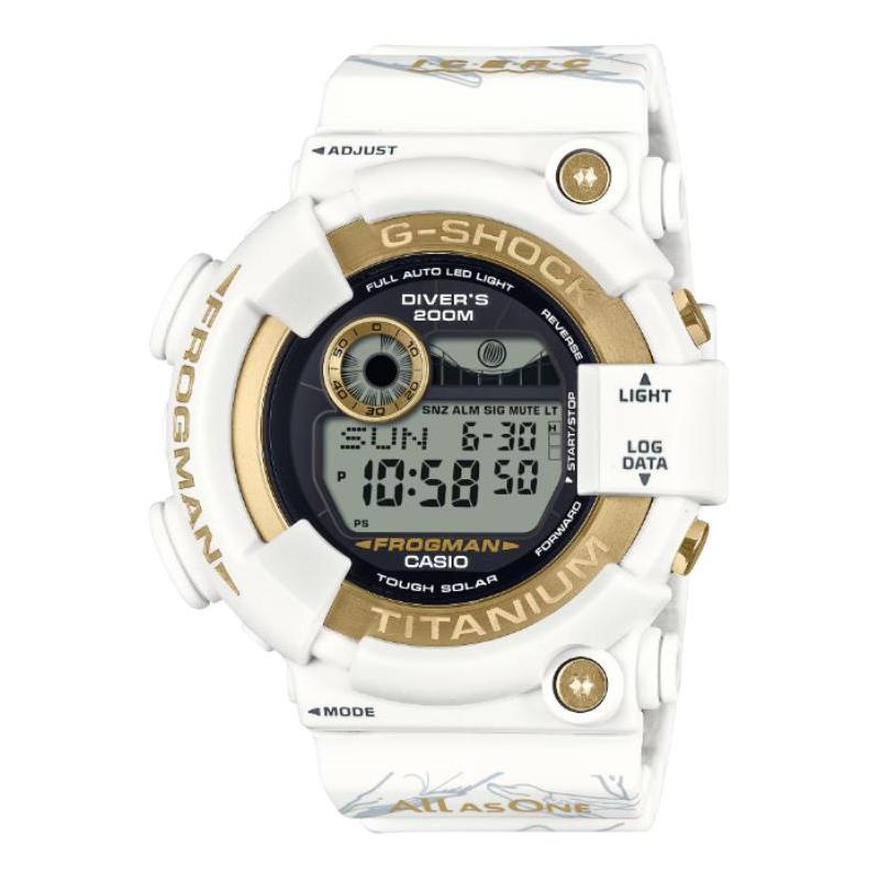 CASIO 200 meters waterproof solar Quartz resin strap male gray dial GW-8201K-7JR