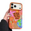 Cartoon Fire Balloon Pattern Case For iPhone 17 Pro Max iPhone 16 Pro Max 15 14 13 12 11 16E Air Luxury Leather Texture Silicone Cover
