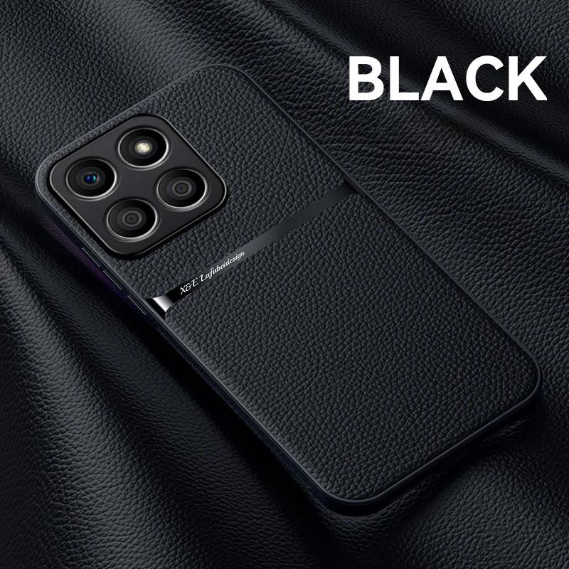 Plain PU Leather Magnetic Case for Honor X6b X8b 5G Protective Cover Hard Back Capa Shell Coque Fundas