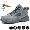 Steel Toe Work Boots Men Sport Safety Shoes Women Breathable Protective Work Shoes Men Safety Boots Anti-Smash Welder Shoes Male
