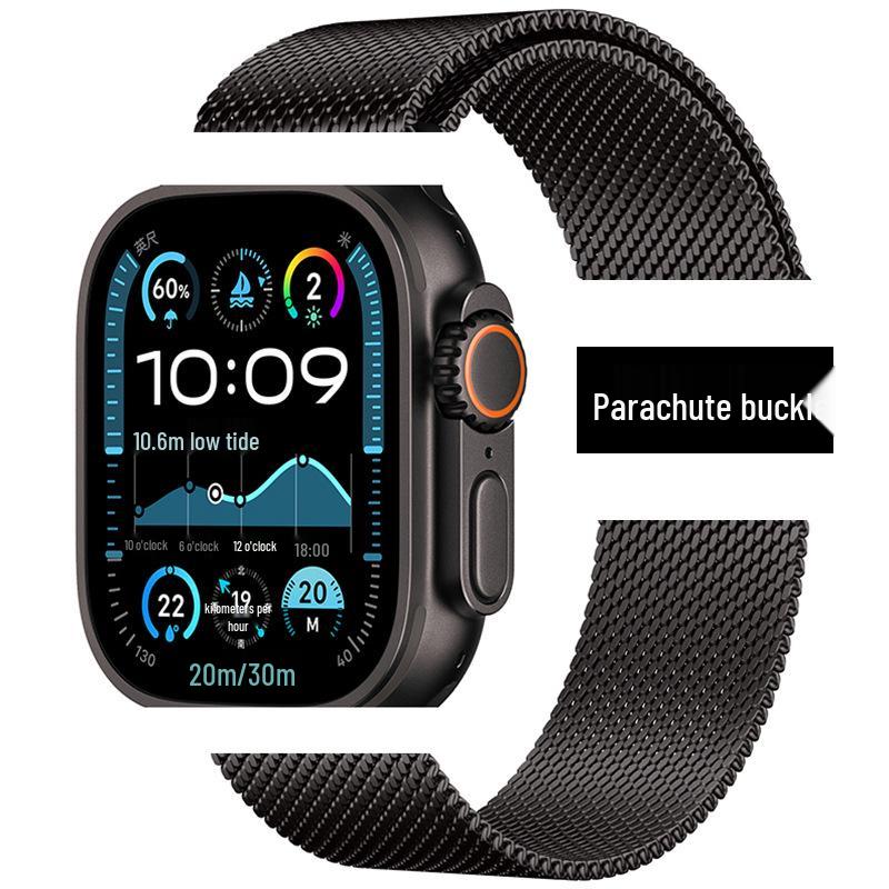 Original Milanese Steel Strap for Apple Watch Ultra2, iWatch10