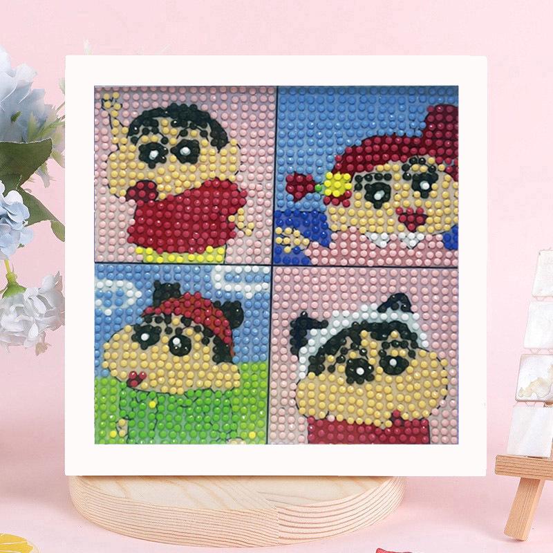 Sanrio Children's Diamond Painting with Frame Stickers - DIY Handmade Gift Set