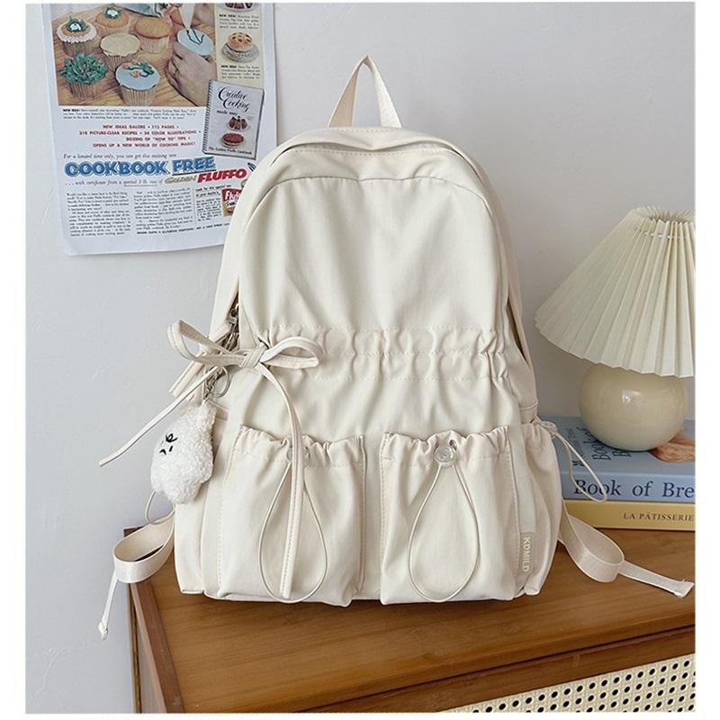 Large Capacity Schoolbag Female Junior High School Students Cute Bow High School Backpack Female Students High Value College Backpack