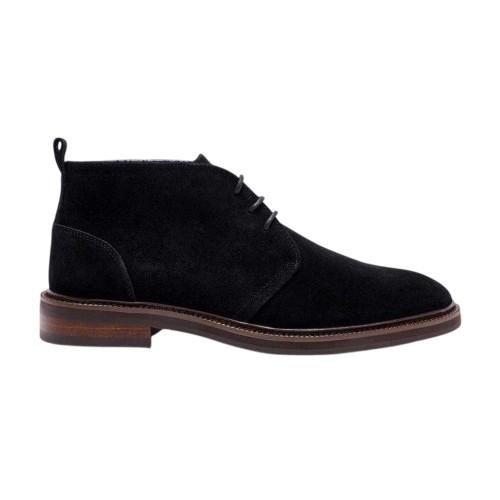 Pretty Green Mens Suede Flat Chukka Boots