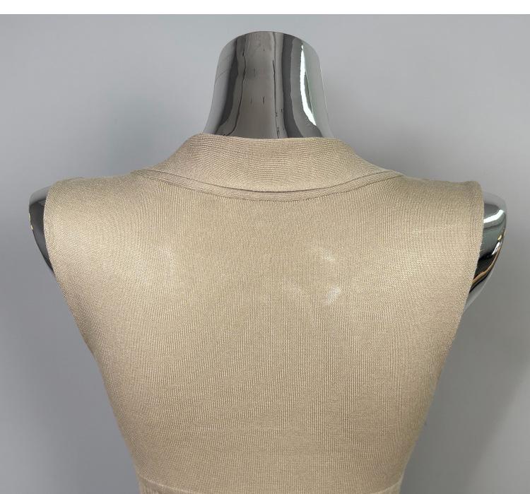 Korean Dongdaemun Slim Knit Dress - Sleeveless, Sash-Detail, Sexy & Elegant Femininity Style