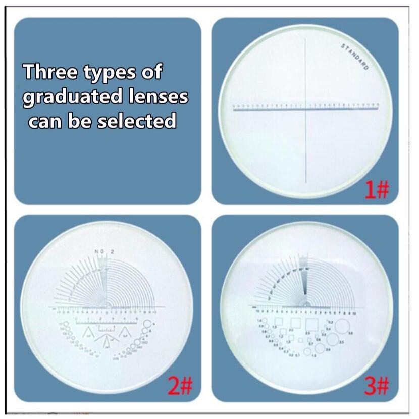 10-fache HD-Zylinderlupe mit Licht, verschiedene Messskalen, tragbar, USB-Ladefunktion, optische Lupe