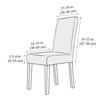 Four Seasons Universal Solid Color Waterproof Chair Cover Milk Silk Middle Back Elastic Dining Chair Cover Hotel Wedding Backrest Chair Cover