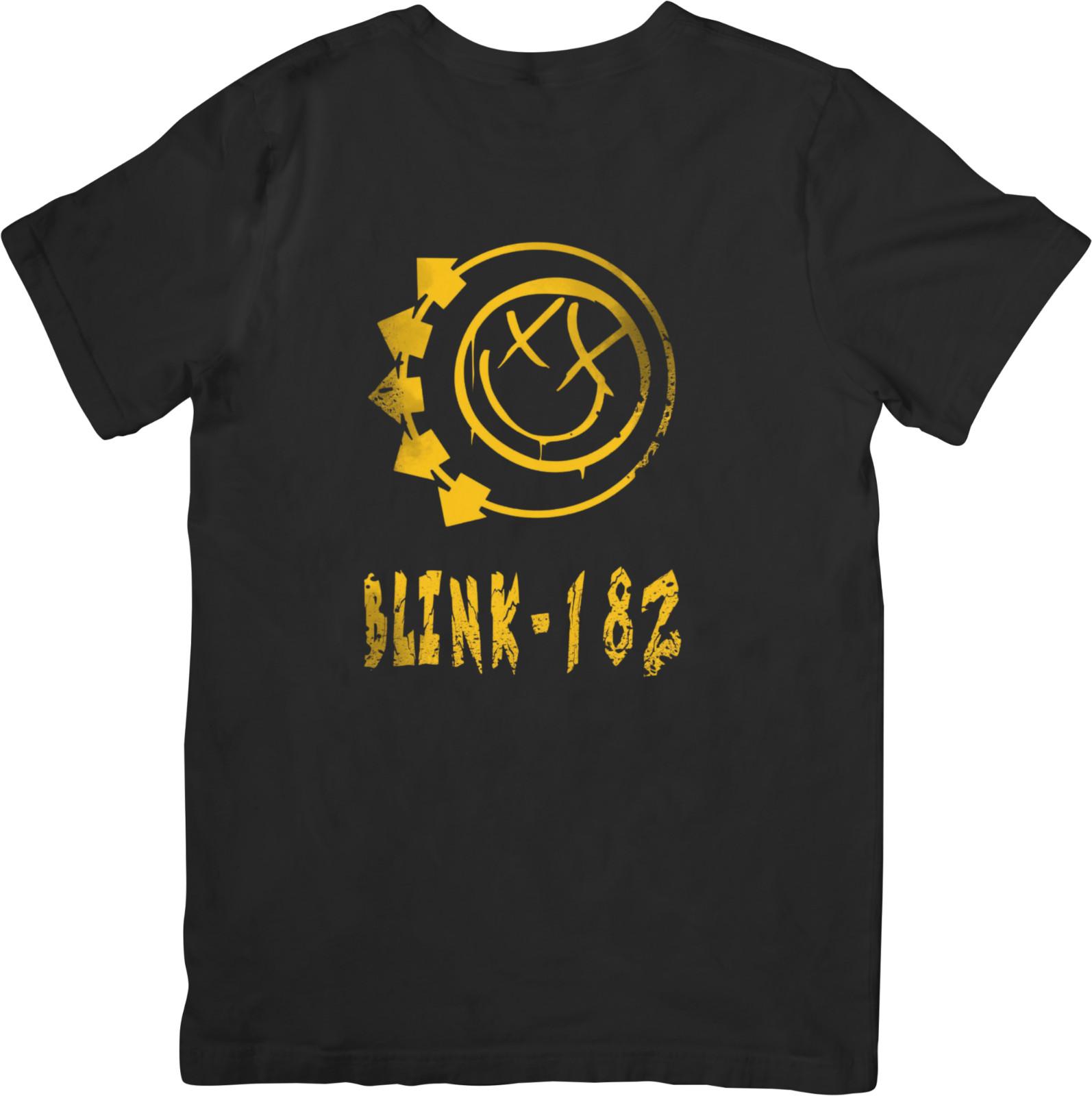 

Blink 182 Music Unisex Fit for Men Women Quality Cotton T-Shirt Black XXXXL