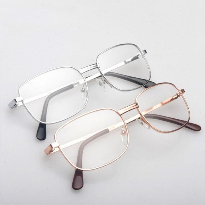 Blue light blocking reading glasses, metal frames, round faces, unisex metal glasses, gold full-frame reading glasses