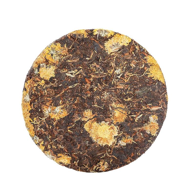 High-Quality Yunnan Tea Tree King Pu'er Tea Cake - Ripe Chrysanthemum Pu'er 357g
