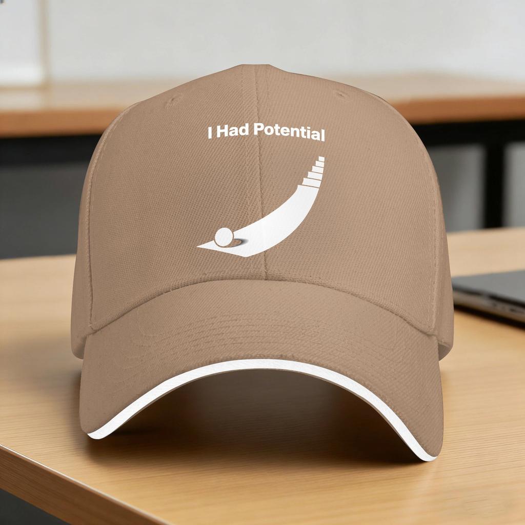 I Had Potential Sun Baseball Cap Summer Unisex Unisex  Print Trucker Hat Hot Sale Casual Running Hippie Baseball Caps