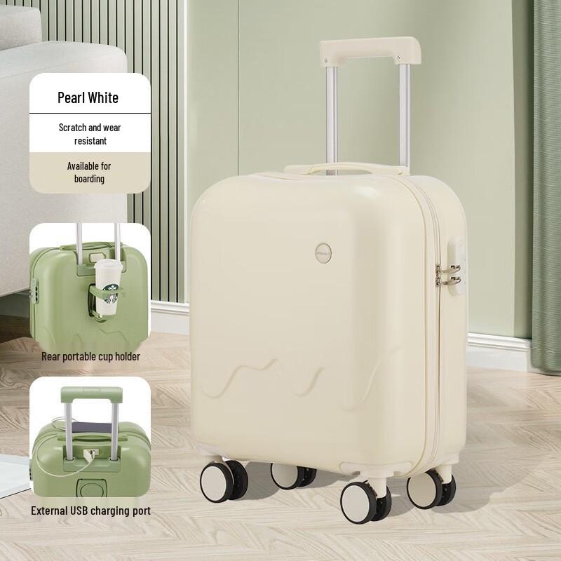 Yilan Cartoon Kids   Youth Carry-on Luggage with Cup Holder and USB Charging Port