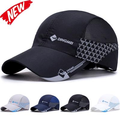 Unisex Atmungsaktive Schnelltrocknende Baseballkappe Sportliche Sport-Mesh-Sonnenhüte Leicht Unstrukturiert Verstellbar Bequeme Baseballkappe