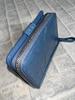 GUODI Compact Bifold Genuine Crocodile for Men and Wallet, Leather, Unisex, Women, NB7-W222 (Blue)