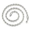 Gold-Plated Stainless Steel Twist Chain Pendant Necklace - Trendy Hip Hop Jewelry for Men