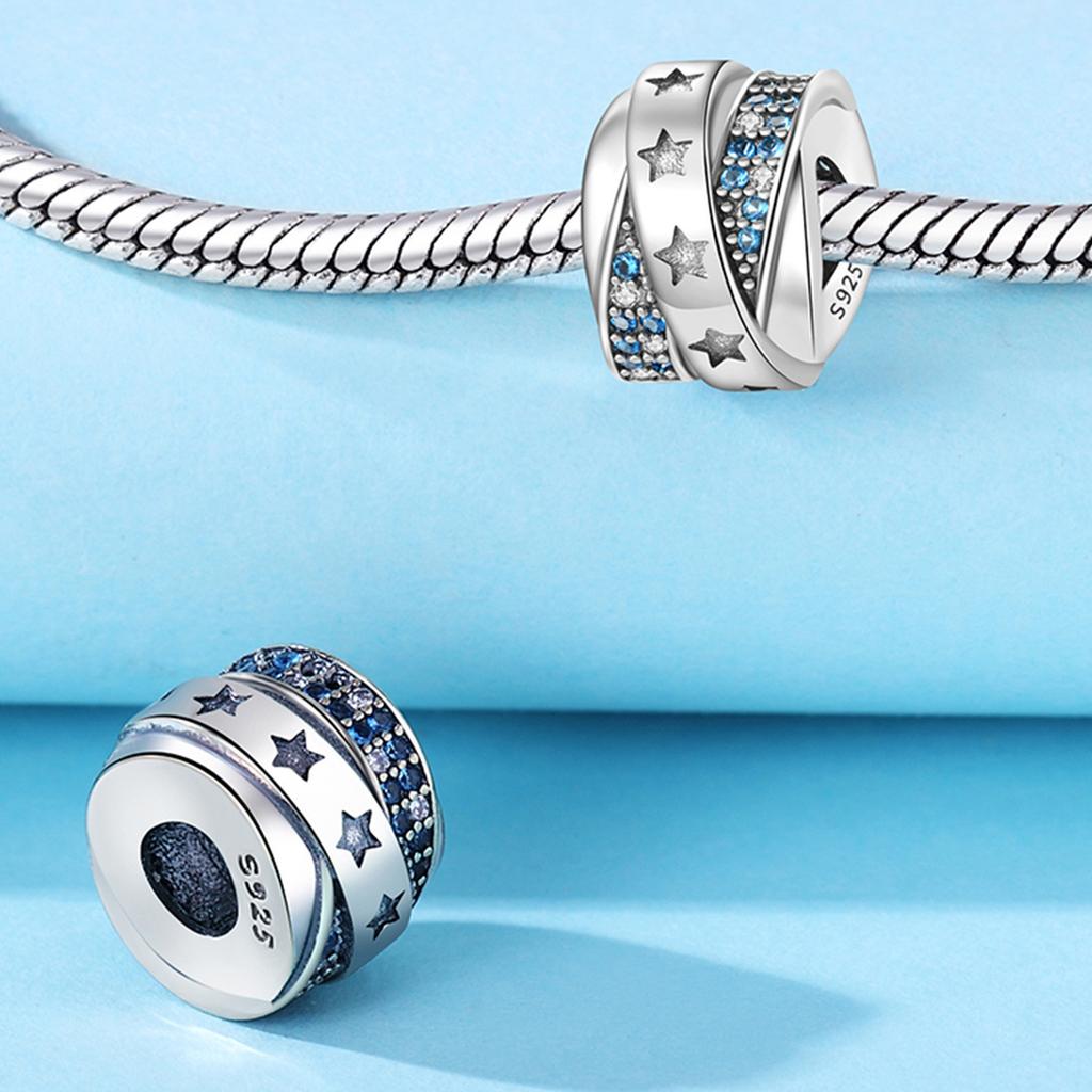 Copper Star Moon Bead Bracelet Charms Fit Bracelet&Bangle For Women Birthday Fine Jewelry Party Gift Diy Accessory