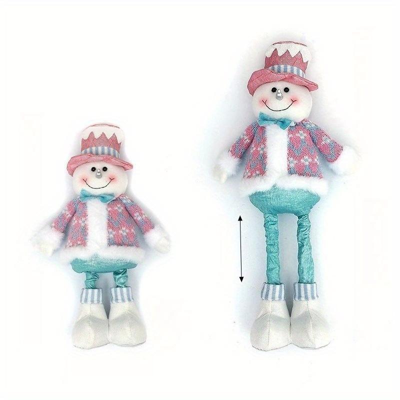 

1 шт. Рождественское украшение, кукла Санта-Клауса конфетного цвета, выдвижная подвеска для гостиной, окна, стеклянной двери, украшение для рождественской елки, подарочной коробки