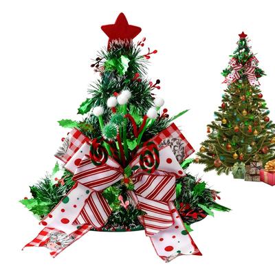 Bow Christmas Hat Christmas Decoration Christmas Tree Top Decoration Christmas Ornaments For Bedroom Desk Home Birthday Party