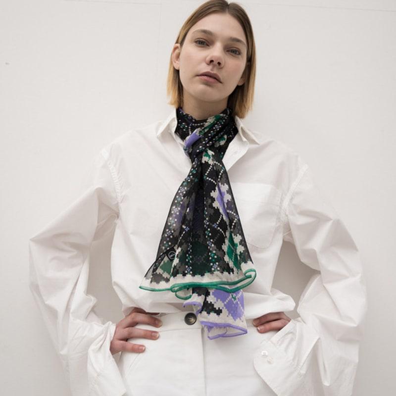 BB’DE SOLI’DE Clear Silk Scarf (3color)