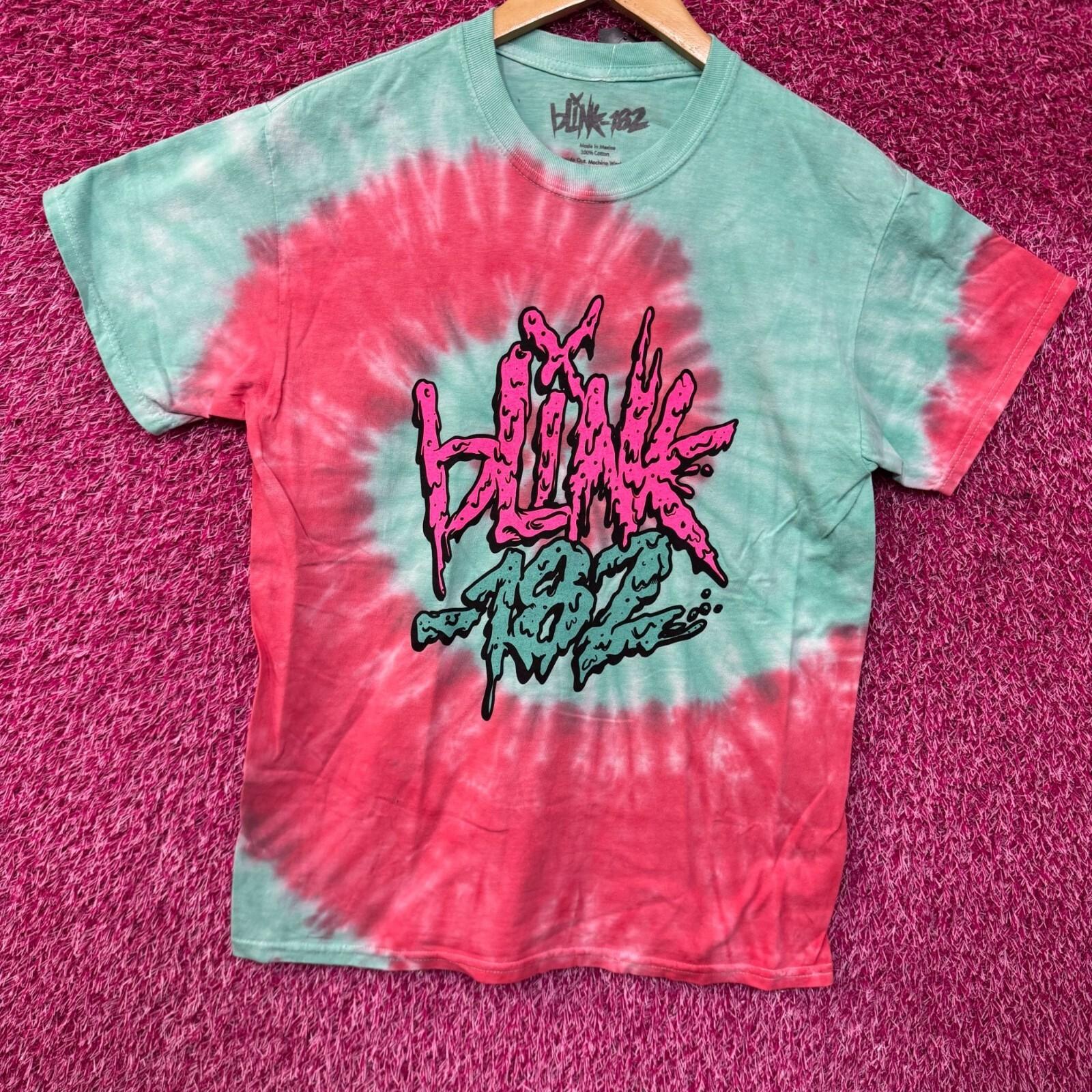 Blink-182 Toxic Sludge Spell Out Pop Punk Band Tie Dye M L