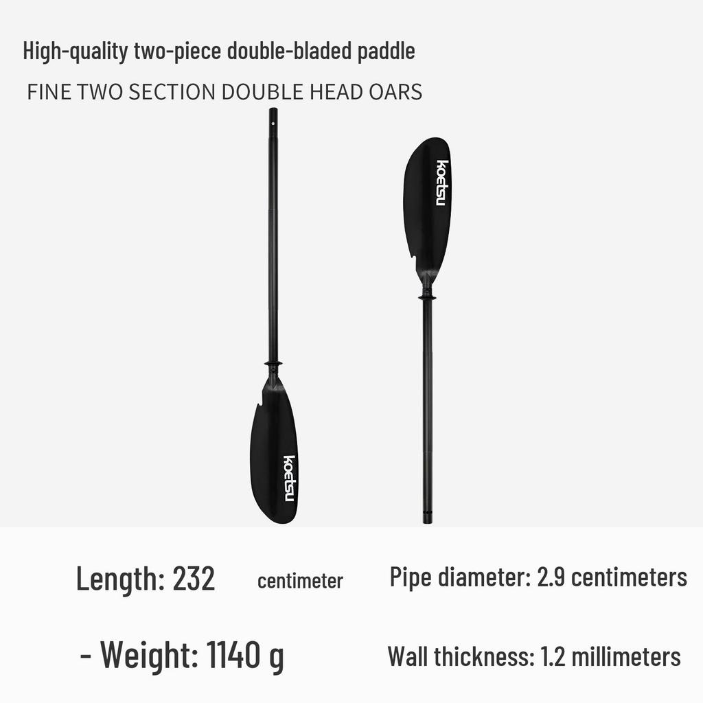 KOETSU Surf Paddleboard Dual-Use Aluminum Paddle: Single/Double Head Kayak & Paddleboard Paddle
