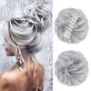 Chignon Pezzo di capelli Ricci Chignon disordinato Coda di cavallo Estensioni dei capelli Scrunchie Posticci per donne Capelli sintetici Chignon Artiglio Clip in