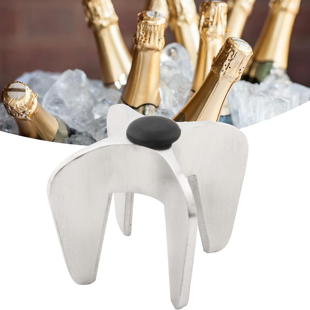 Champagne Bottle Opener, Stainless Steel Sparkling Wine Cork Remover Multifunctional Bottles Opener