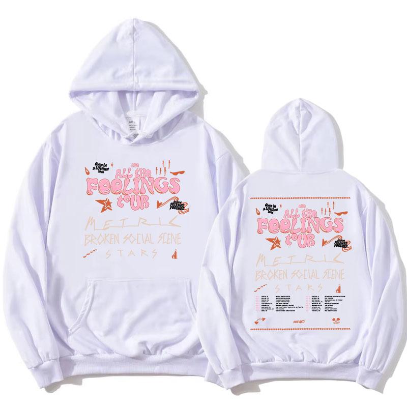 All The Feelings Tour 2026 Hoodies Metric Broken Social Scene und Stars Sweatshirt Fleece Langarm Damen Kapuzenpullover