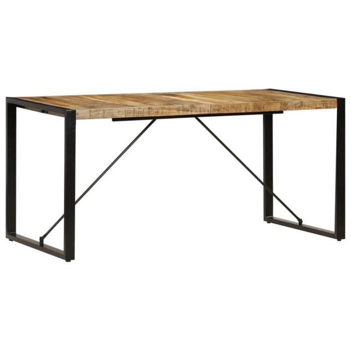 VidaXL Table de salle à manger 160x80x75 cm Bois de manguier massif