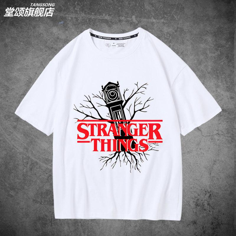 American TV Series Print Cotton Shortsleeved Tshirt for Men and Women Trendy and Fashionable Clothing
