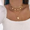 2022 Fashion New Luxury Bracelet Moon Lock Ot Pendant Hollow Out Student Cute Jewelry Couple Sweater Chain