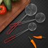 Stainless Steel Pearl Colander Red Handle Milk Tea Shop Essential Pearl Spoon Filter Colander Boba Strainer Milk Tea Spoon