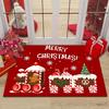 Christmas-Themed Doormat Holiday Atmosphere Entryway Rug Living Room Bedroom Welcome Mat Outdoor Rug Home Decor