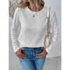 EastRogue Summer Solid Color Hollow Casual Shirt T-shirts & Long-sleeve Tops