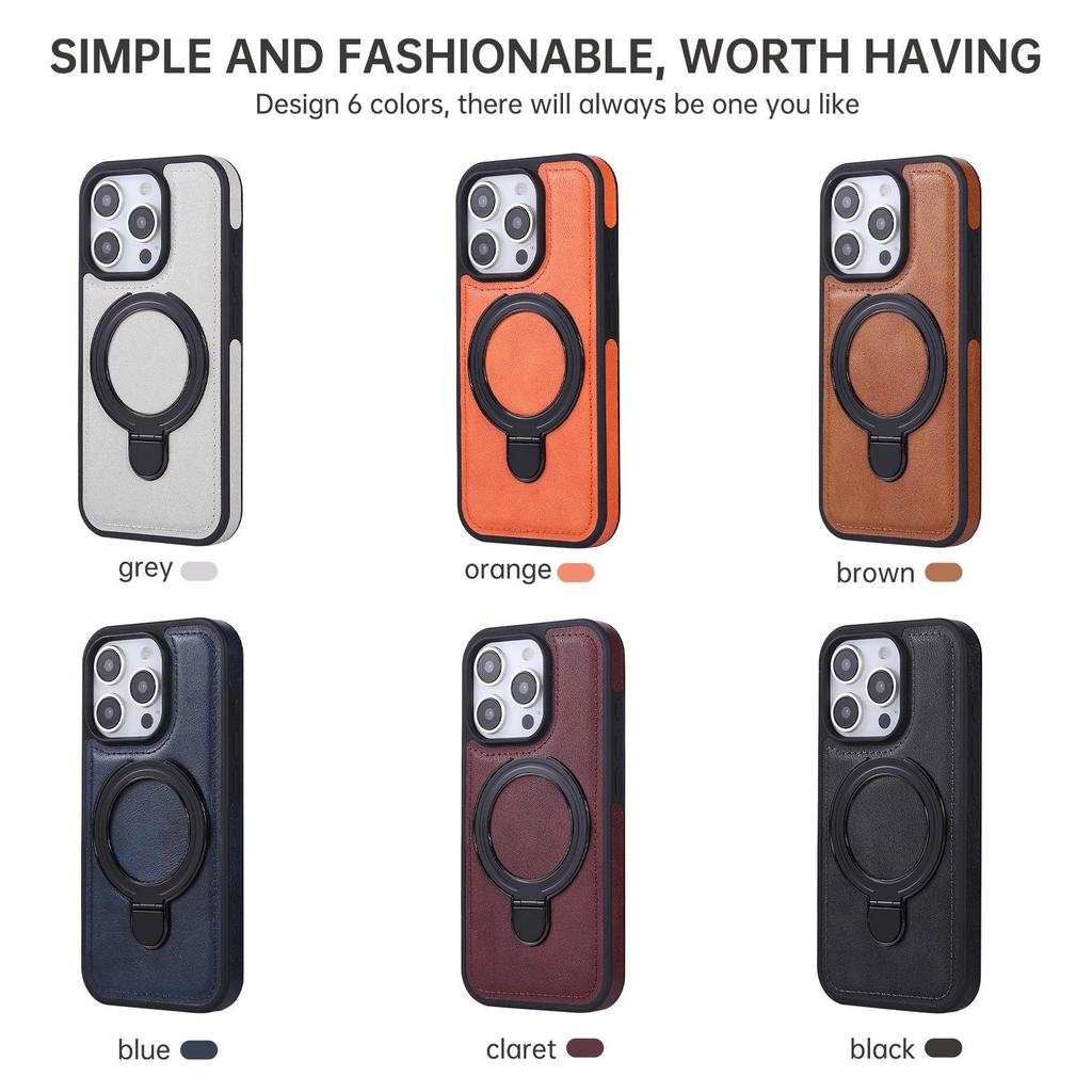 Apple 16 Magnetic Stand Business Case with Card Slot and Full Coverage