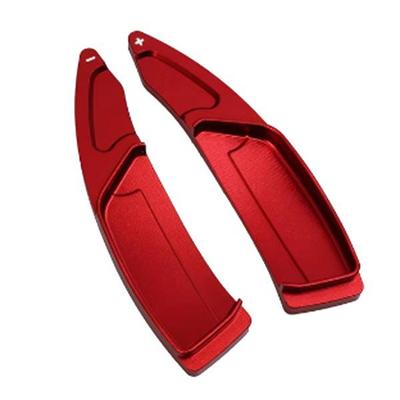 Red Metal Steering Wheel Shift Paddle Extender for Peugeot (1 Pair)